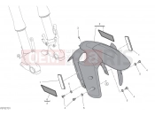 DUCATI 2024 Multistrada V4 S Grand Tour Front mudguard