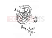SUZUKI A100 L (1990) 38 - FRONT WHEEL (A100N)