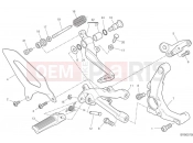 DUCATI Panigale V2 Right footrest & brake pedal