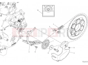 DUCATI Panigale V2 Troy Bayliss Front sprocket & chain