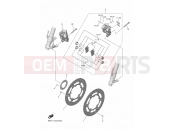 YAMAHA YZF-R7 YZF-R7LA (AU, NZ, 660 cc) YZF660P (BJU3) 2023 FRONT BRAKE CALIPER