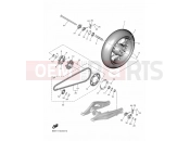YAMAHA YZF-R7 YZF-R7LA (AU, NZ, 660 cc) YZF660P (BJU3) 2023 REAR WHEEL