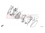 HONDA CB500 Hornet CB500FAR 2024 F-45 MIDDLE COWL