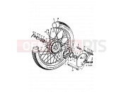 SUZUKI A100 N (1992) 37 - FRONT WHEEL (A100-4,K,L,M)