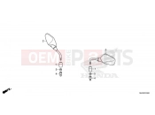HONDA CB500 Hornet CB500FAR 2024 F-3 MIRROR
