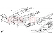 HONDA CB500 Hornet CB500FAR 2024 F-32 SWINGARM
