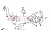 HONDA CB500 Hornet CB500FAR 2024 E-14 OIL PAN/OIL PUMP