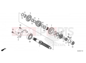 HONDA CB500 Hornet CB500FAR 2024 E-17-10 TRANSMISSION (MAINSHAFT)