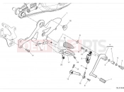 DUCATI Diavel V4 Left footrest & gear change pedal