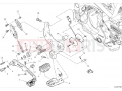 DUCATI DesertX Rally Right footrest & brake pedal