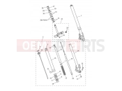 Triumph 2022 Tiger 900 Rally Pro Front Forks & Lower Yoke Assy
