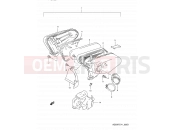 SUZUKI AD50WF M (1991) Address 6D - AIR CLEANER (MODEL M/MODEL R P09,E94)