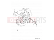 SUZUKI AD50WF M (1991) Address 36 - REAR WHEEL