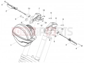 MOTOGUZZI V7 PALACE GUCCI (CND, USA) Front headlamps