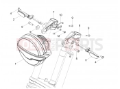 MOTOGUZZI V7 PALACE GUCCI (EU, GSO) Front headlamps