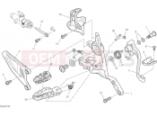 DUCATI Hypermotard 698 Mono Right footrest & brake pedal