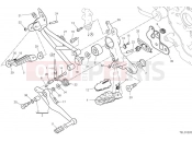 DUCATI Hypermotard 950 Right footrests & brake pedal