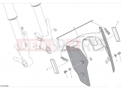 DUCATI 2024 Hypermotard 950 RVE Front mudguard