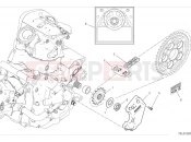 DUCATI 2024 Hypermotard 950 RVE Front sprocket & chain