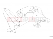 DUCATI 2024 Hypermotard 950 SP Rear mudguard