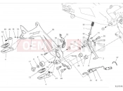 DUCATI Monster Right footrests & brake pedal