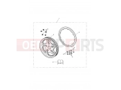 Triumph 2010 THUNDERBIRD Rear Pulley, Chrome