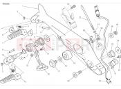 DUCATI Scrambler Icon Right footrests & brake pedal