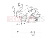 SUZUKI AE50 L (1990) Sepia (E28) 17 - HEADLAMP - FRONT TURN SIGNAL