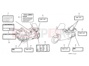 HONDA GL1500SEY E / MKH 2000 F-55 CAUTION LABEL (1)
