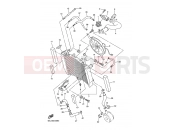 YAMAHA YZF-R6 YZF-R6S YZF-R6R YZF-R6 (5SL7) 2003 RADIATOR & HOSE