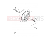YAMAHA YZF-R6 YZF-R6S YZF-R6R YZF-R6 (5SL7) 2003 FRONT WHEEL