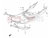 SUZUKI AE50 L (1990) Sepia (E24) 29 - REAR LEG SHIELD (AE50L/M/N/P)