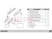 HONDA Forza 750 (NSS750R) 2024 L73-23-01 KIT,PANNIER SUPPORT STAY