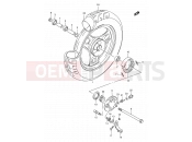 SUZUKI AE50 L (1990) Sepia (E24) 37 - FRONT WHEEL (AE50L/M/N/P)