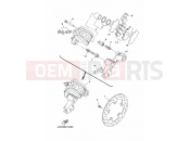 YAMAHA YS 250 FAZER YS250 FAZER (44CD) 2015 REAR BRAKE CALIPER