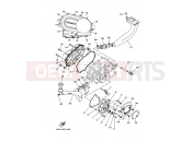 YAMAHA YFM 450 Kodiak YFM450FWAN YFM450FAT KODIAK 450 4WD SPECIAL (1D98) 2005 CRANKCASE COVER 1