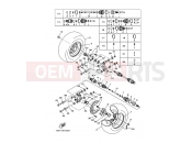 YAMAHA YFM 450 Kodiak YFM450FWAN YFM450FAT KODIAK 450 4WD SPECIAL (1D98) 2005 REAR WHEEL