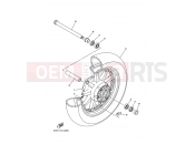 YAMAHA XV 1700 Roadstar Warrior XV1700AT XV17ATV ROAD STAR SILVERADO (5VPA) 2006 FRONT WHEEL