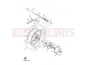 YAMAHA FJR 1300 FJR1300 FJR1300T (5JWK) 2005 REAR WHEEL