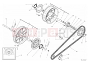 DUCATI Scrambler Cafe Racer FRONT AND REAR WHEEL