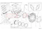 DUCATI Scrambler Cafe Racer CYLINDERS - PISTONS