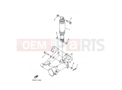 YAMAHA YFM 350 Wolverine YFM350FW-X YFM35FXK WOLVERINE 350 (4KBA) 1998 REAR SUSPENSION