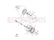 YAMAHA YFM 350 Wolverine YFM350FW-X YFM35FXK WOLVERINE 350 (4KBA) 1998 REAR WHEEL