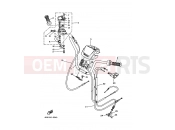 YAMAHA YFM 350 Wolverine YFM350FW-X YFM35FXK WOLVERINE 350 (4KBA) 1998 STEERING HANDLE & CABLE