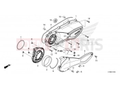 HONDA Forza 350 (NSS350AR) 2024 E-13 LEFT CRANKCASE COVER