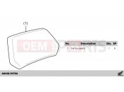 HONDA Forza 350 (NSS350AR) 2024 L76-22-76 KIT,TOP BOX PAD A