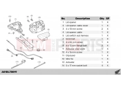 HONDA Forza 350 (NSS350AR) 2024 L70-22-09 KIT,LID OPENER