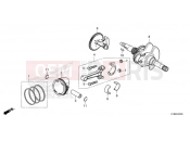 HONDA Forza 350 (NSS350AR) 2024 E-20 CRANKSHAFT/PISTON