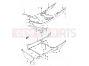 SUZUKI AE50R X (1999) Sepia 29 - REAR LEG SHIELD