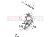 YAMAHA XV 750 Virago XV750J VIRAGO 750 (3JLS) 1997 FRONT WHEEL